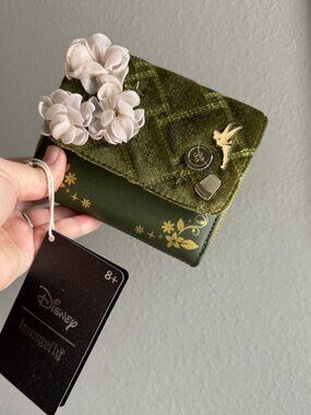 NWT Loungefly Disney Tinker Bell Sewing Kit Velvet Wallet – Peter Pan